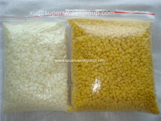 Yellow white pure natural food grade bulk beeswax pellets for lip blam cosmetics