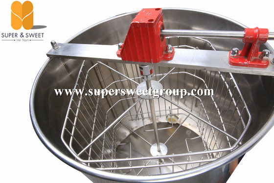 Manual 4 frames stainless steel honey extractor with honey gate and legs