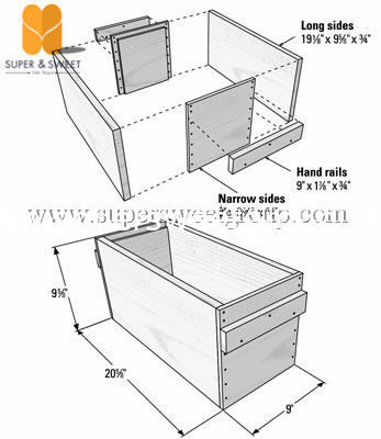 Polypropylene plastic Langstroth Nuc Box Beehive for Beekeeper