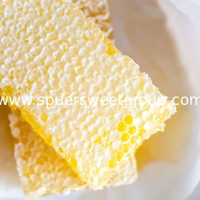 100% Pure Combing Honeycomb Airtight Food Grade Raw Honeycomb Taste Crunchy Chewy Jujube Honey Nature Unprocessed Bottle