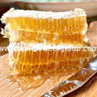 100% Pure Combing Honeycomb Airtight Food Grade Raw Honeycomb Taste Crunchy Chewy Jujube Honey Nature Unprocessed Bottle