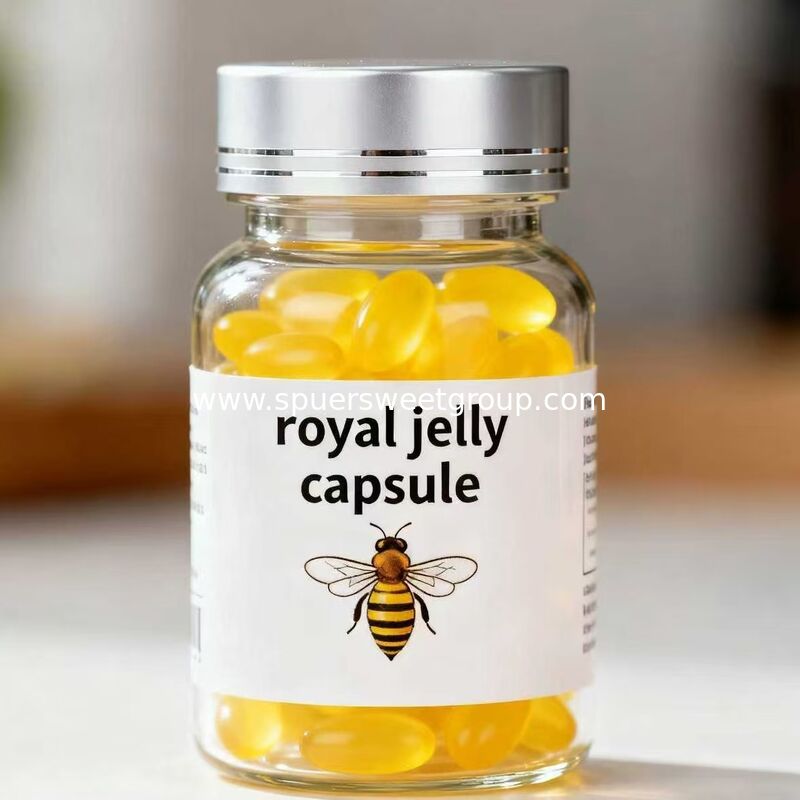 OEM ODM Pure Organic Honey Royal Jelly Capsules New Fresh Bulk Price Wholesale Royal Jelly Softgel Capsules for Adults